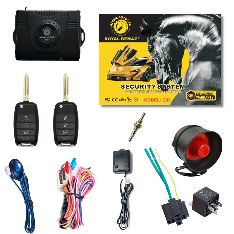 UNIVERSAL ROYAL BEMAZ CAR ALARM SECURITY SYSTEM G33-K24