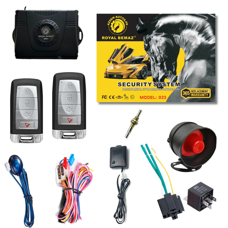 UNIVERSAL ROYAL BEMAZ CAR ALARM SECURITY SYSTEM G33-R6