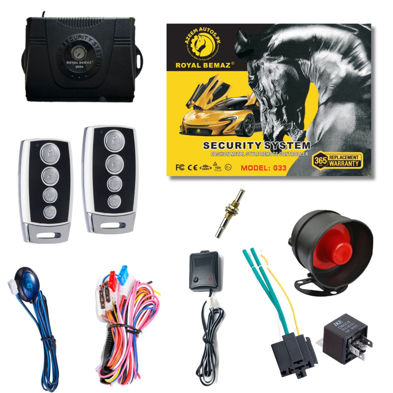 UNIVERSAL ROYAL BEMAZ CAR ALARM SECURITY SYSTEM G33-R11
