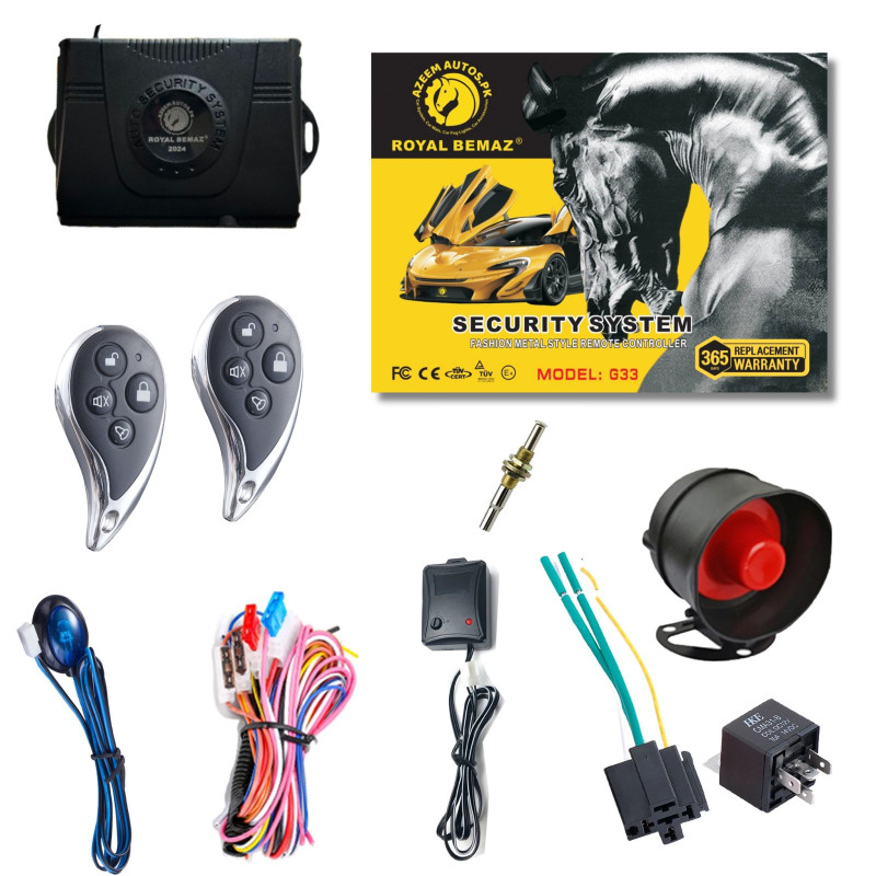 UNIVERSAL ROYAL BEMAZ CAR ALARM SECURITY SYSTEM G33-R7