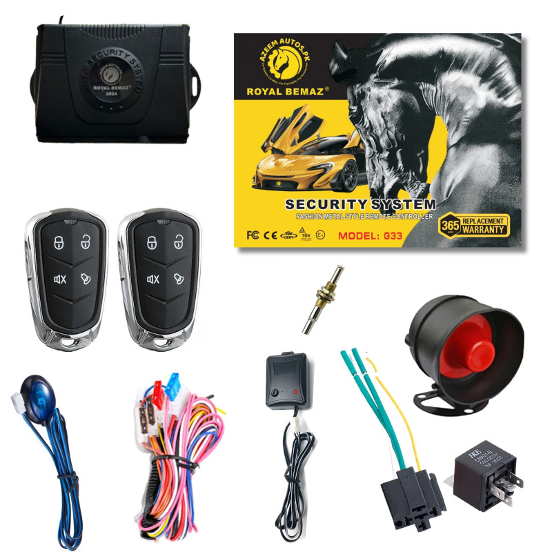 UNIVERSAL ROYAL BEMAZ CAR ALARM SECURITY SYSTEM G33-R1