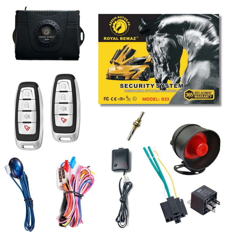 UNIVERSAL ROYAL BEMAZ CAR ALARM SECURITY SYSTEM G33-R12