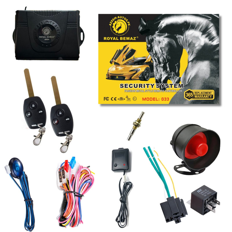UNIVERSAL ROYAL BEMAZ CAR ALARM SECURITY SYSTEM G33-K19