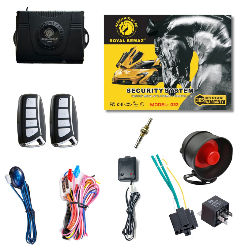 UNIVERSAL ROYAL BEMAZ CAR ALARM SECURITY SYSTEM G33-R4