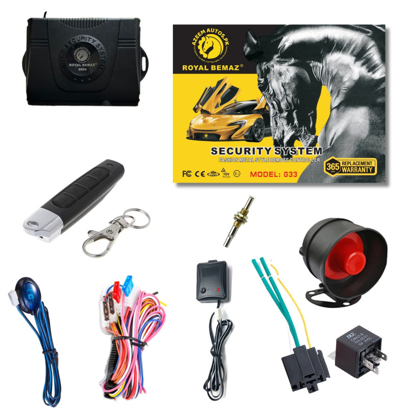 UNIVERSAL ROYAL BEMAZ CAR ALARM SECURITY SYSTEM G33-R3
